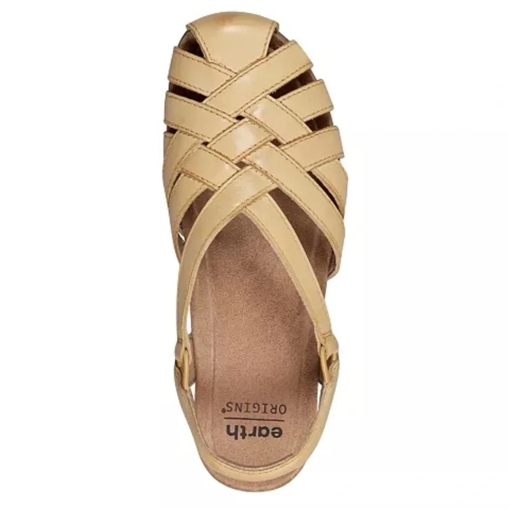 Earth Origins Size 8.5M Berri Woven Slingback‎ Sandals